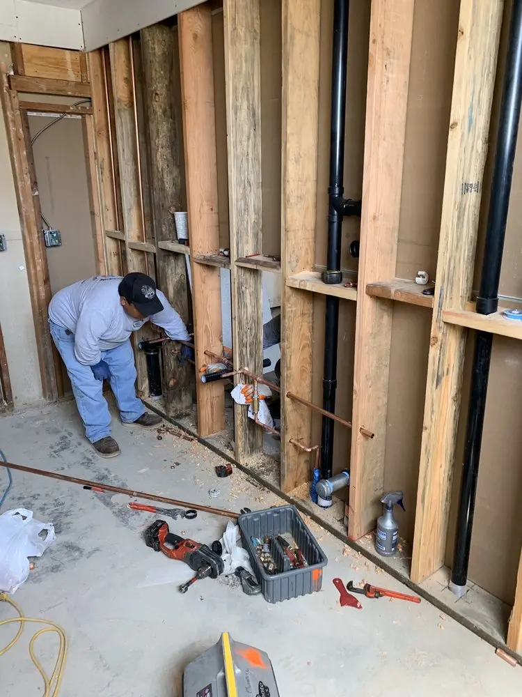 Commercial rough-in plumbing for Water Heater Replacement in Woodside